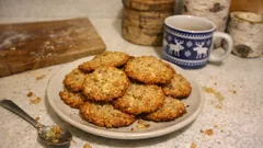 Havrekeksit kookoksella: rapeat reunat ja mehevä keskusta alle vartissa