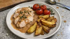 Whisky-kana kermakastikkeessa uunissa – 3 aineksen kastike ja mehevä lopputulos