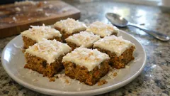 Mehevä porkkanakakku pellillä – helppo taikina ja pehmeä tuorejuustokuorrute