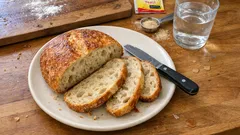 Helppo maalaisleipä kuivahiivalla – yksi kohotus ja rapea kuori