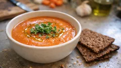 Täyteläinen kasvissosekeitto juureksista – pitkä haudutus syventää maun