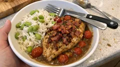 Kermainen balsamico-kana uunissa – mehevä kana ja täyteläinen kastike samalla kertaa