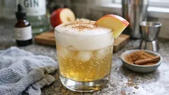 Omenadrinkki ginillä ja kanelilla – helppo syyscocktail tonicilla ja vaahdolla