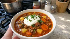 Jauhelihagulasikeitto yhdellä kattilalla – paprikainen arjen lämmittäjä